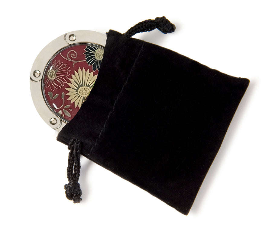 Red Floral Hang'em High® Foldable Purse Hanger