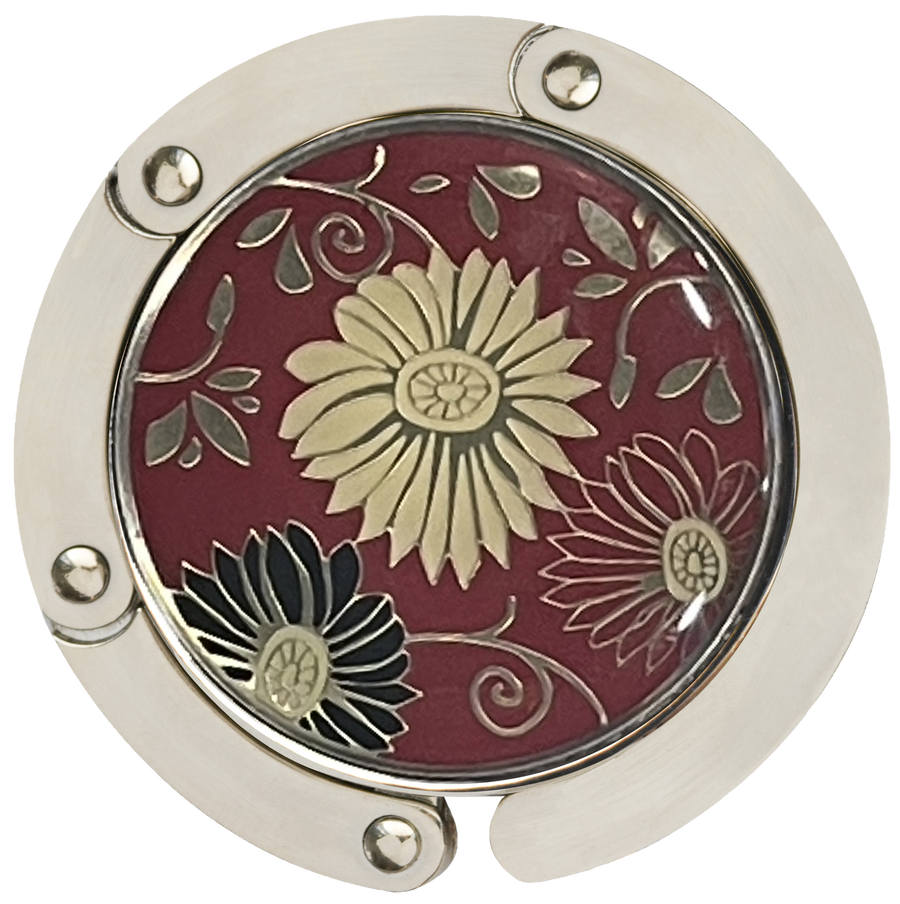 Red Floral Hang'em High® Foldable Purse Hanger