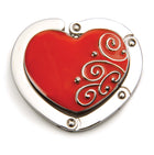 Ruby Heart Hang'em High® Foldable Purse Hanger
