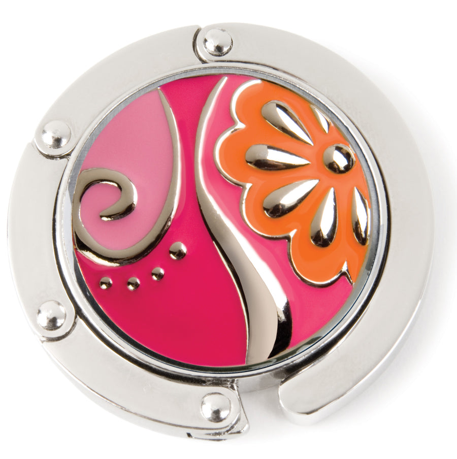 Fuchsia Blossom Hang'em High® Foldable Purse Hanger