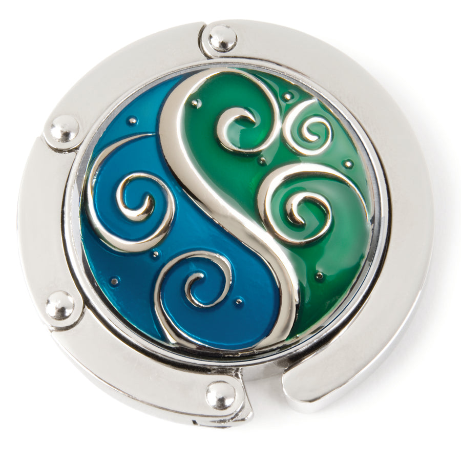 Aqua Swirl Hang'em High® Foldable Purse Hanger