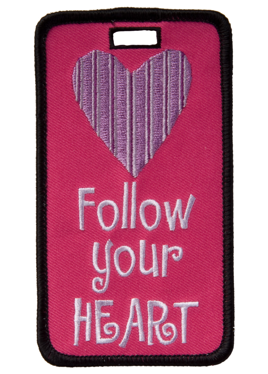 luggage tag, heart luggage tag, luggage i.d.