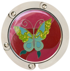 Pink Butterfly Hang'em High® Foldable Purse Hanger