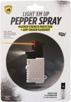 Light 'em Up Mini Pepper Spray with Flashlight- White Only