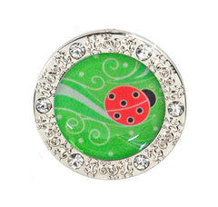 ladybug accessories, ladybug keychain, bling accessories, bling keychain