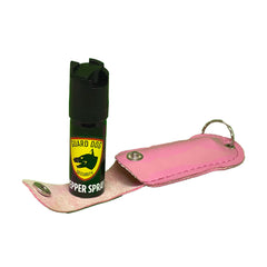 Pepper Spray with Leather Keyring Pouch