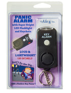 panic alarm, mini flashlight, flashlight keychain, panic alarm keychain, personal panic alarm