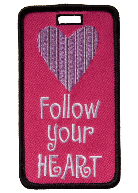 luggage tag, heart luggage tag, luggage i.d.