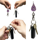 Violet Teardrop Finders Key Purse® - LOW STOCK