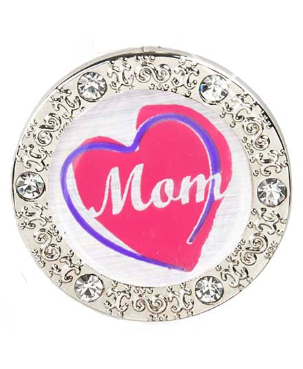 Mom's Shining Heart BLING Finders Key Purse®