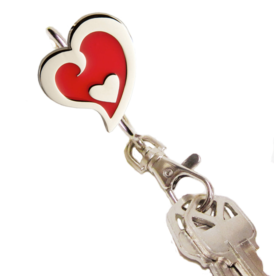 Red Heart in Heart Finders Key Purse®