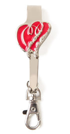 heart purse hanger, heart key finder, heart keychain, red heart accessories, heart accessories