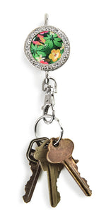 Hawaiian keychain, Hawaiian accessories, floral keychain, 