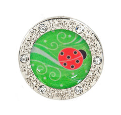 ladybug accessories, ladybug keychain, bling accessories, bling keychain 